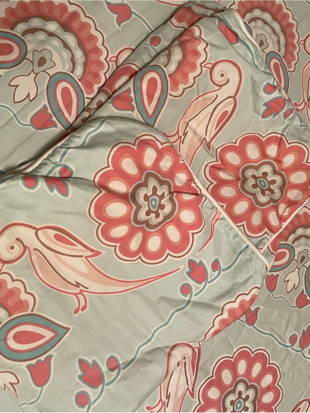 Serena & Lily Birds! Flowers! Annabel F/Queen Duvet Cover